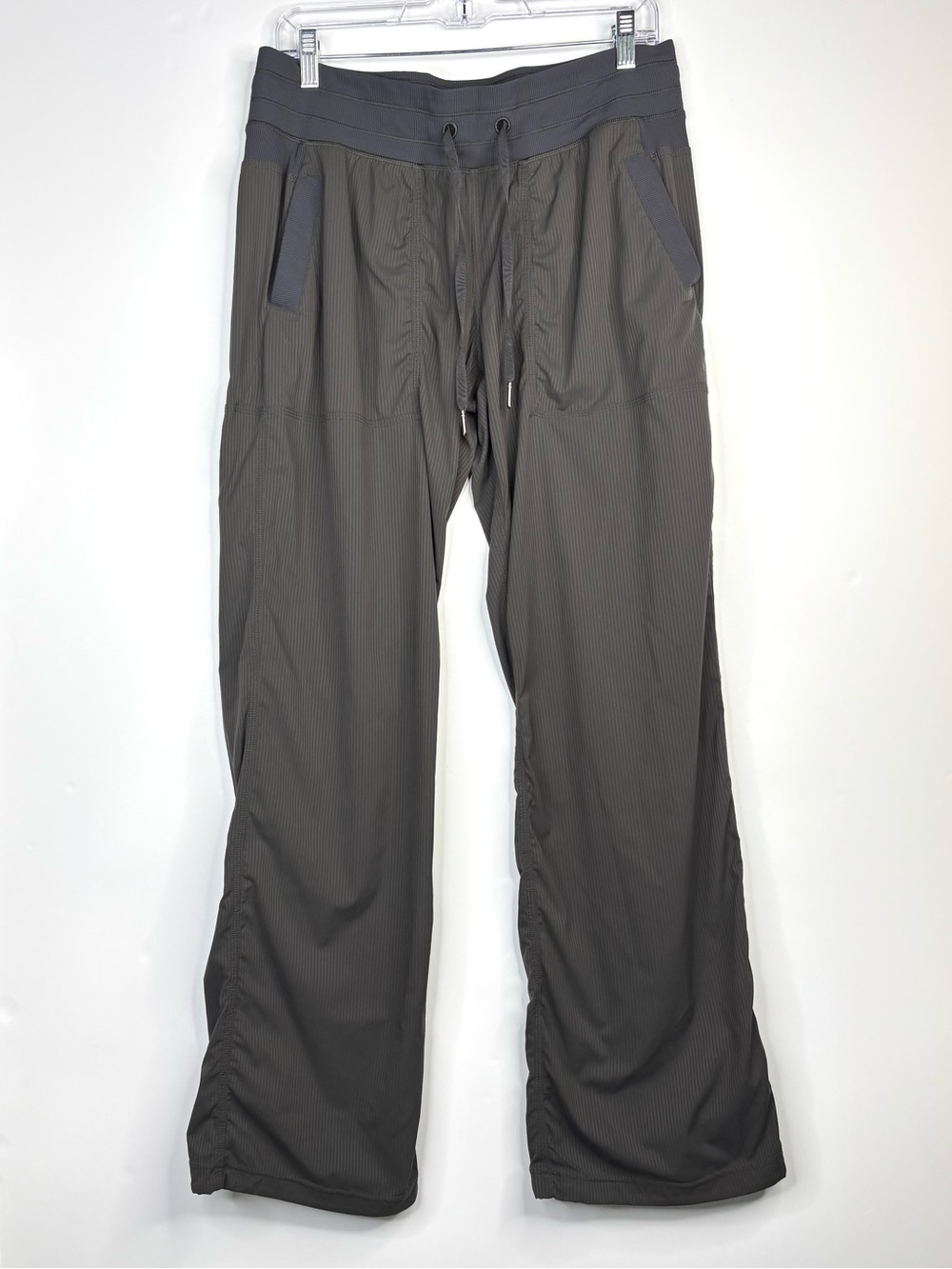Lululemon Dance Studio Pant Dark Grey Stripe Size 10